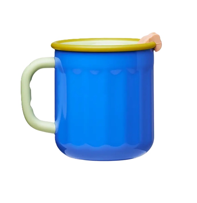 bioloco explorer cup - ocean, Thermobecher aus Edelstahl, 450 ml