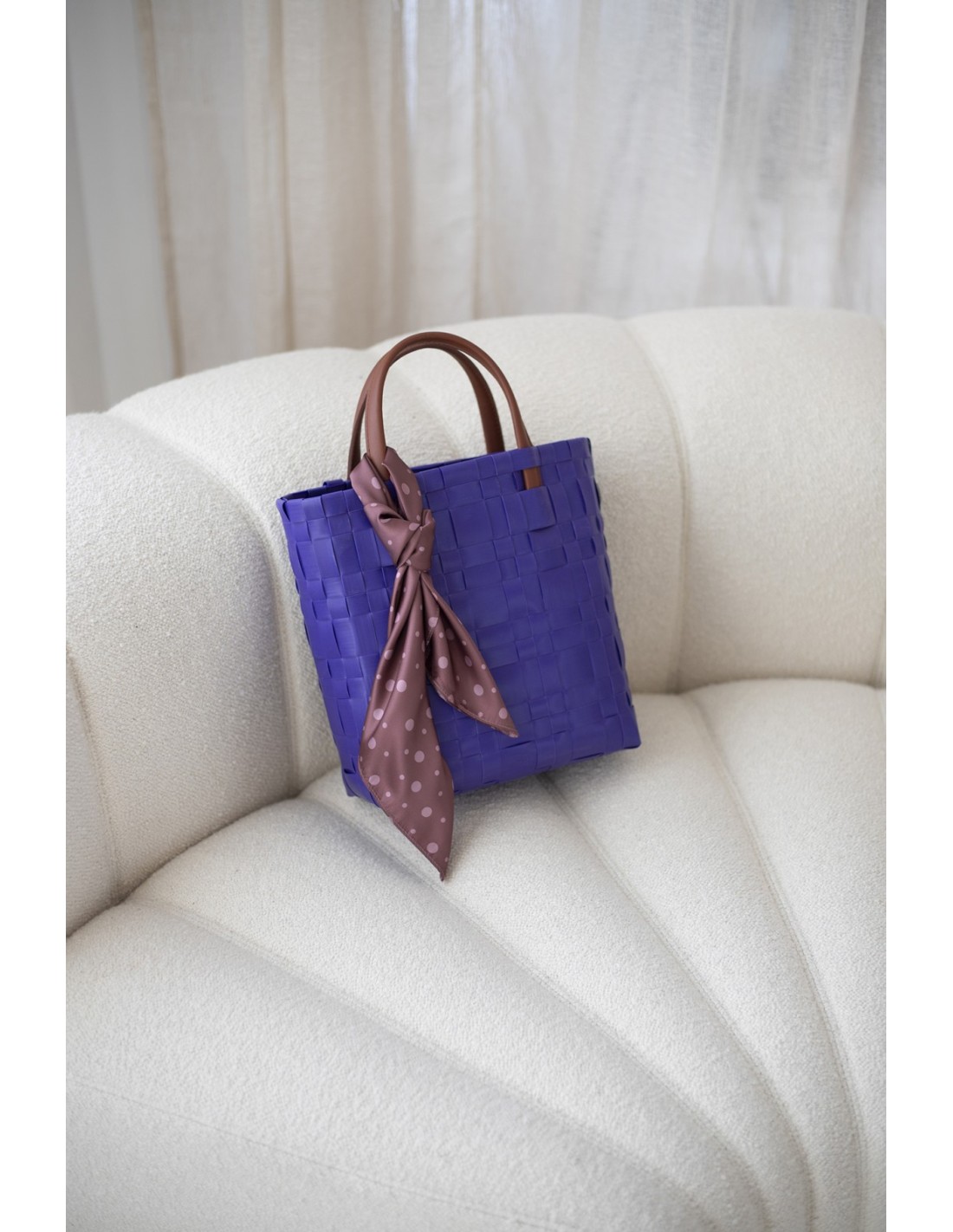 Handed By Bliss Mini - Handtasche mit Tuch, Farbe: dark violet