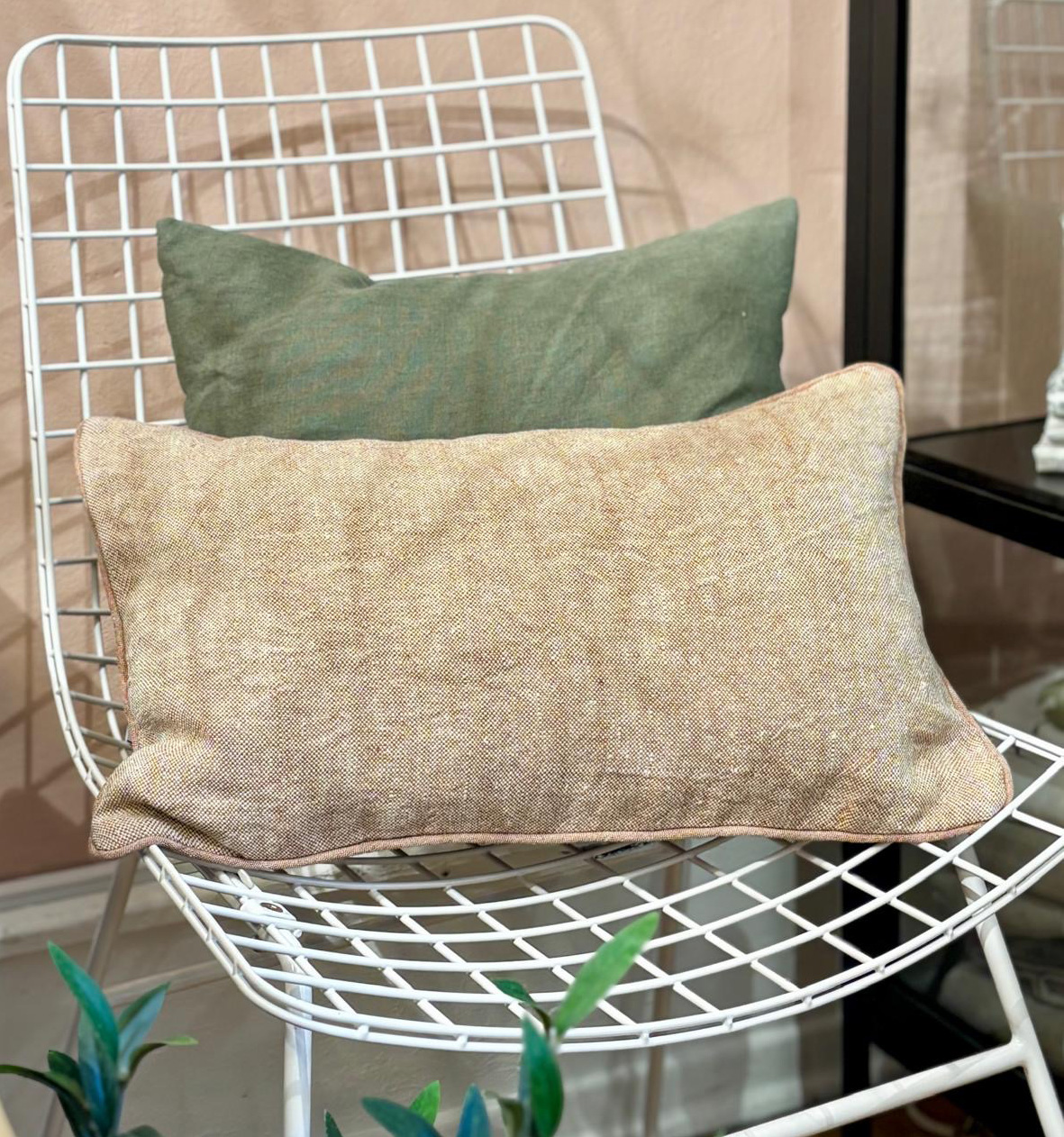 Dorothee Lehnen Kissenbezug ohne Füllung ~50x30cm (Terra 19) mit Keder (Earth48), Farbcode: 1948