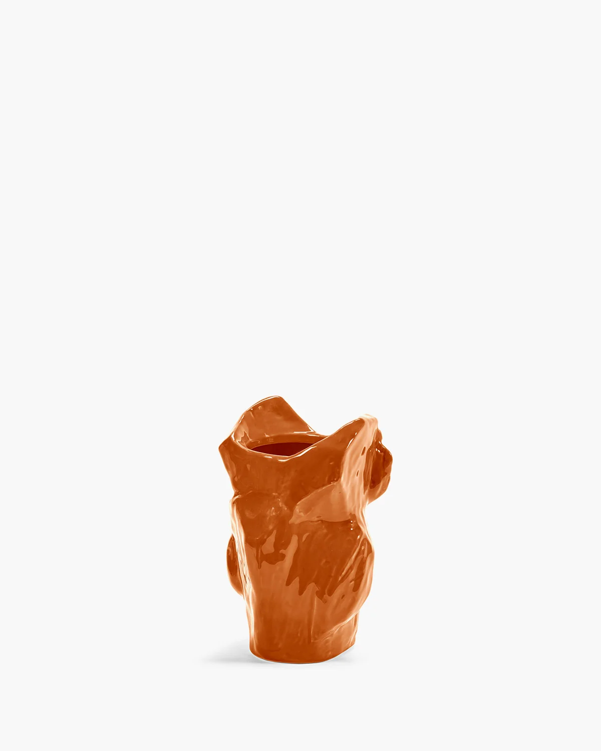 Eule Vase XS Orange After Midnight, Kollektion Midnight creatures von Marni, Höhe ca. 12 cm