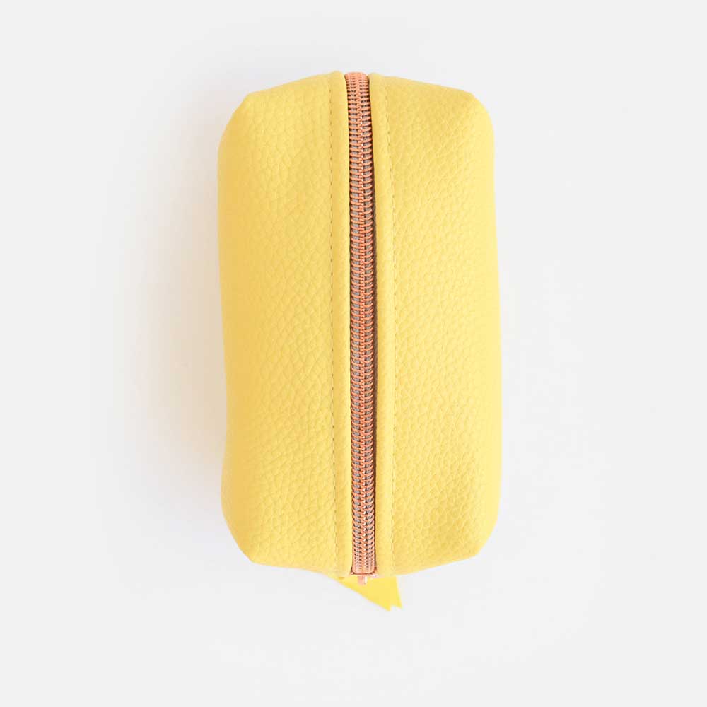 Caroline Gardner Mini Cube Cosmetic Bag Yellow , Kosmetiktasche klein  , Gelb
