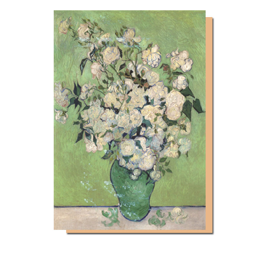 Doppelkarte  Vase of Roses von Vincent van Gogh