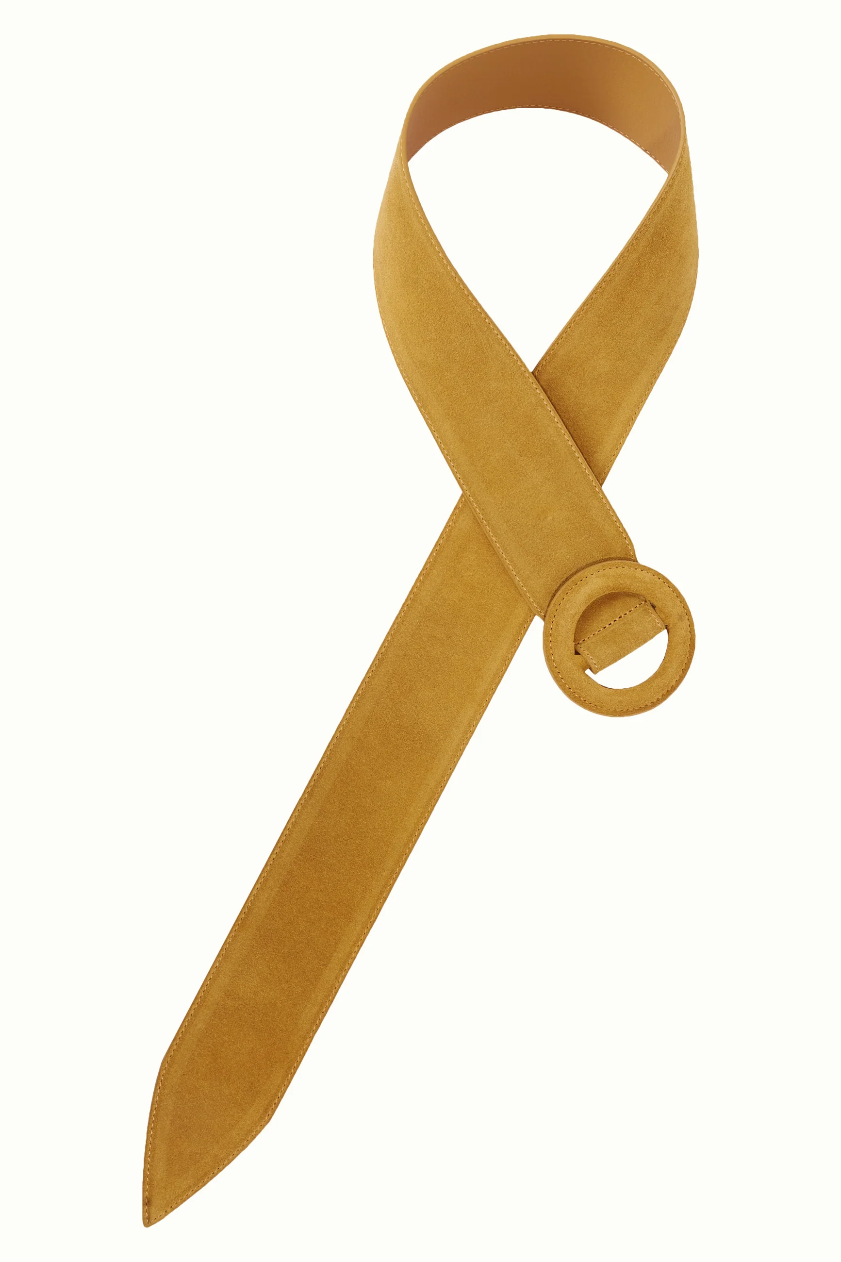 King Louie Gürtel Wide Belt, Farbe: Golden Brown - Belt, Wildleder