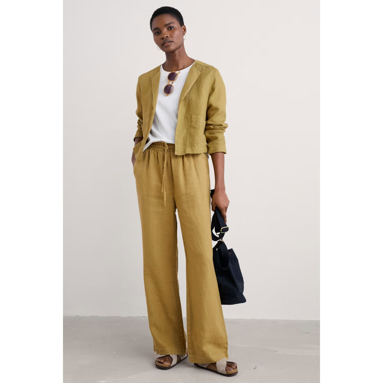 % SEASALT CORNWALL Leinenjacke Country Lane Linen Jacket, Farbe Pear
