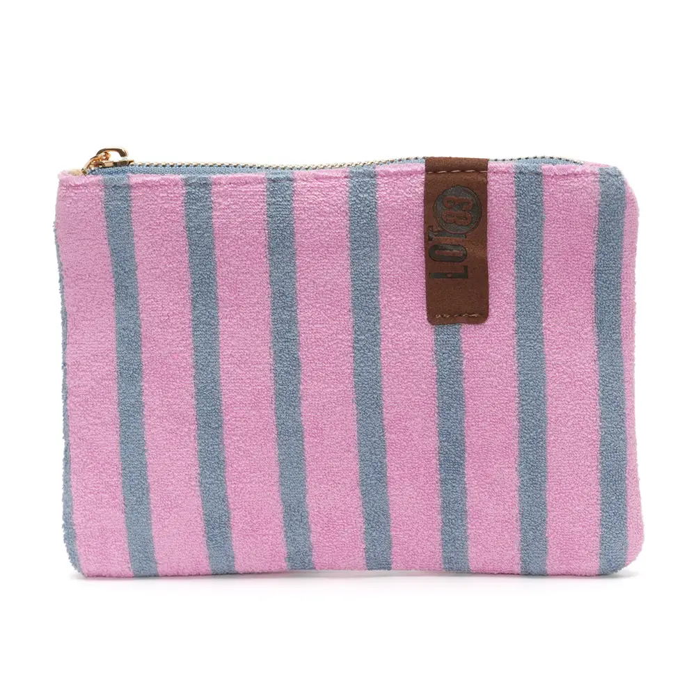 LOT83 Tasche Pia 19, Frottee, ca. 19 x 13 cm, Flieder-Pink