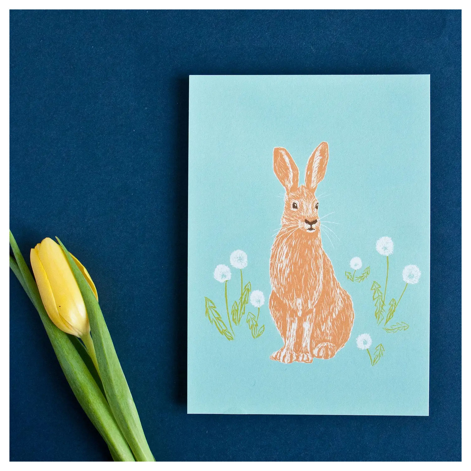 Postkarte Hase von Katja Rub