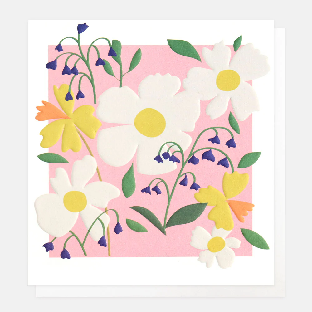 Caroline Gardner florale Geburtstagskarte Rosa , MED001