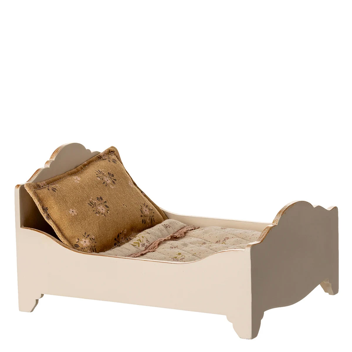 Maileg Bett, Maus - Creme