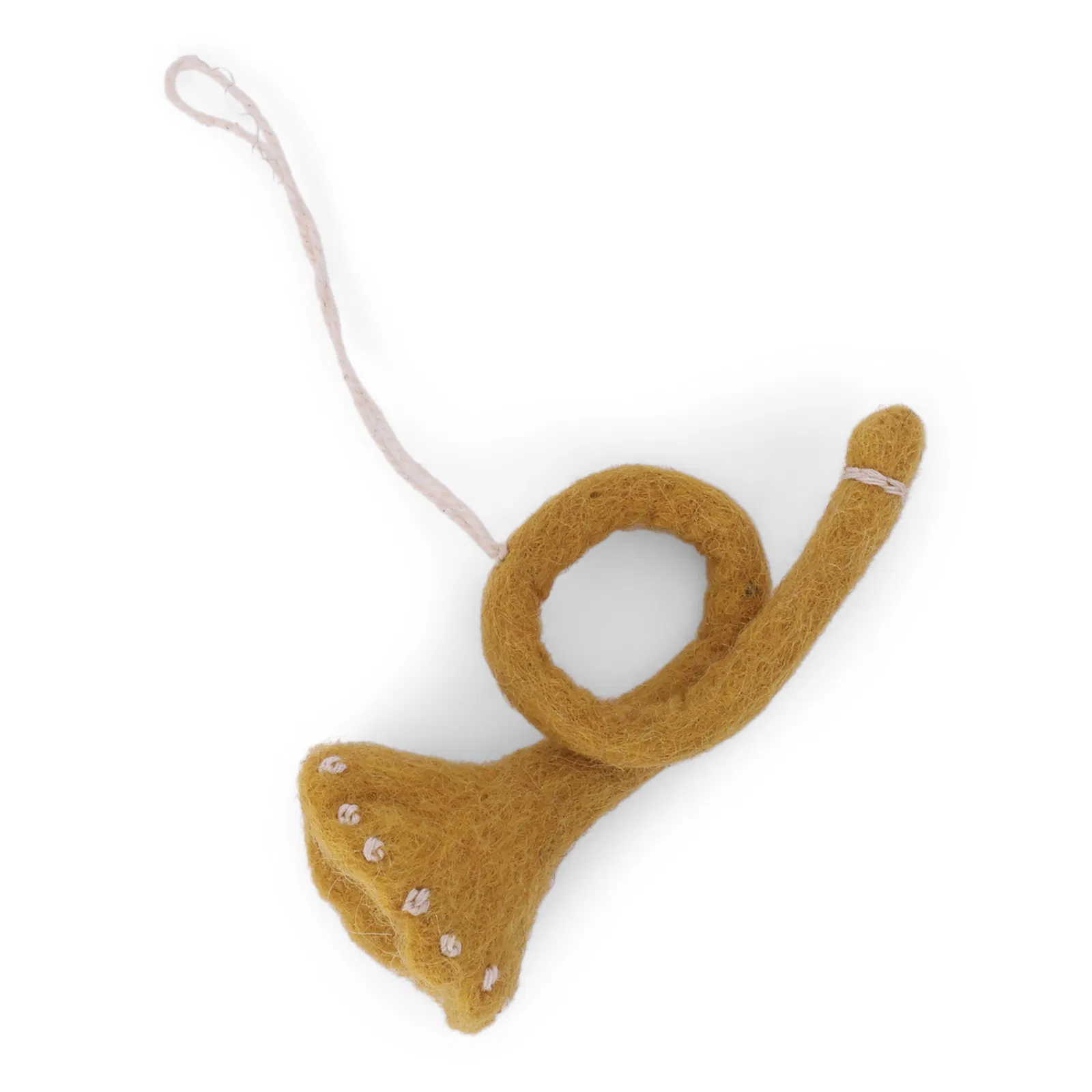 Gry & Sif Weihnachtsanhänger Trompete aus Filz, ca. 9 cm
