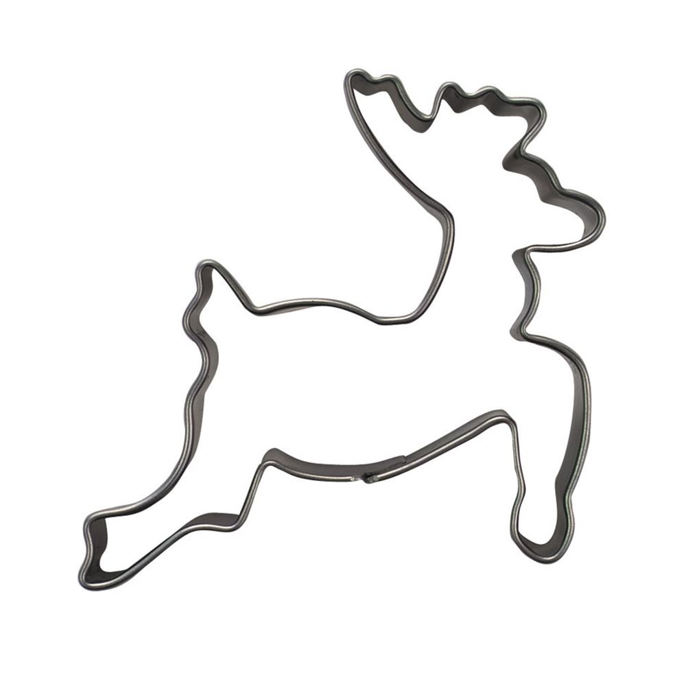 Ausstecherle Hirsch / Rentier  Edelstahl  7 cm  von Städter, Prägeausstecher  