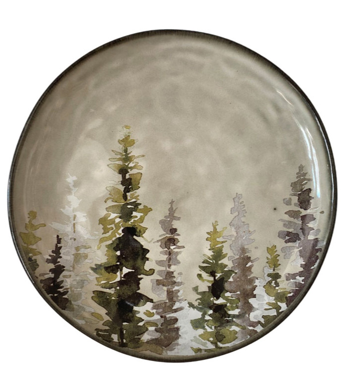 Winterwald, Teller D.  21 cm von Miljögården , PLATE HOLLY TREE SMALL