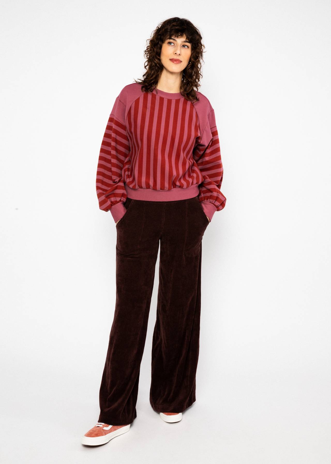 Blutsgeschwister Hose Jolly Marleen long, brown grape taste