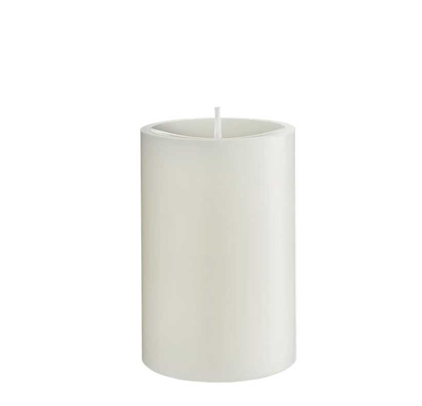 Engels Kerzen, Gegossene Stumpenkerze, D. 8 cm x 12 cm, Farbe: Elfenbein