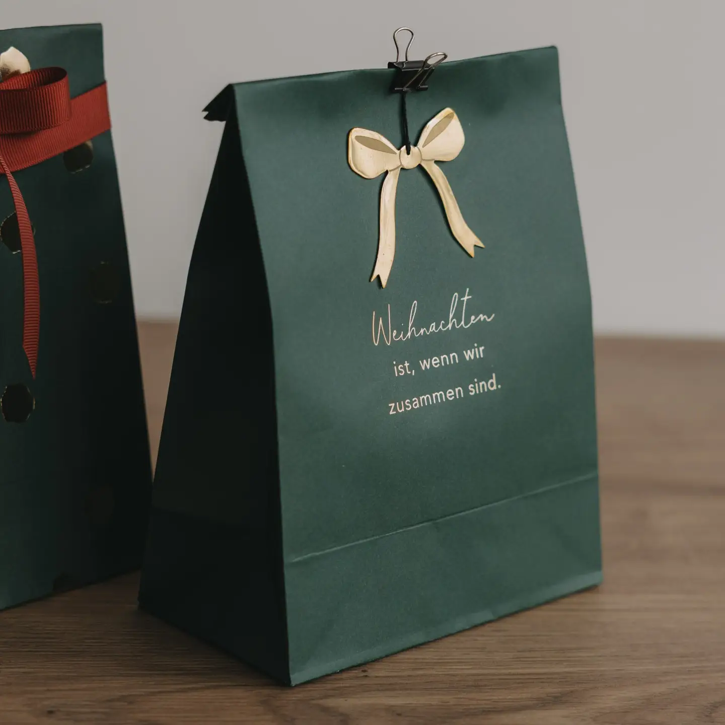 Eulenschnitt Papiertüten Weihnachten S im 6er Set