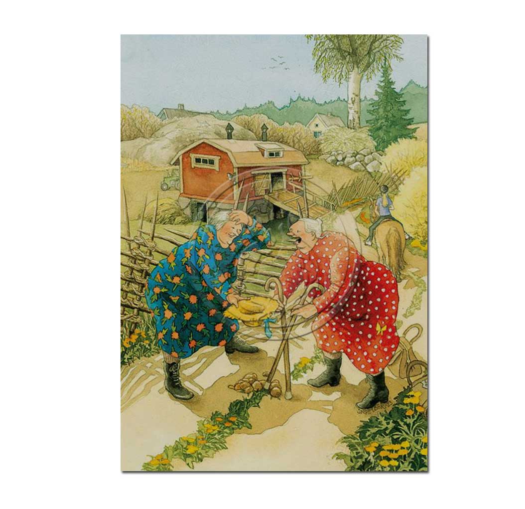 Postkarte Inge Löök "FRAUEN MACHEN SPAZIERGANG "  Löök Postkarte