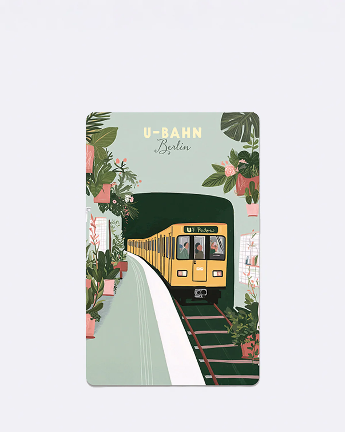 Lunacard Postkarte Berlin U-Bahn 7, Berlin Postkarte , Mini