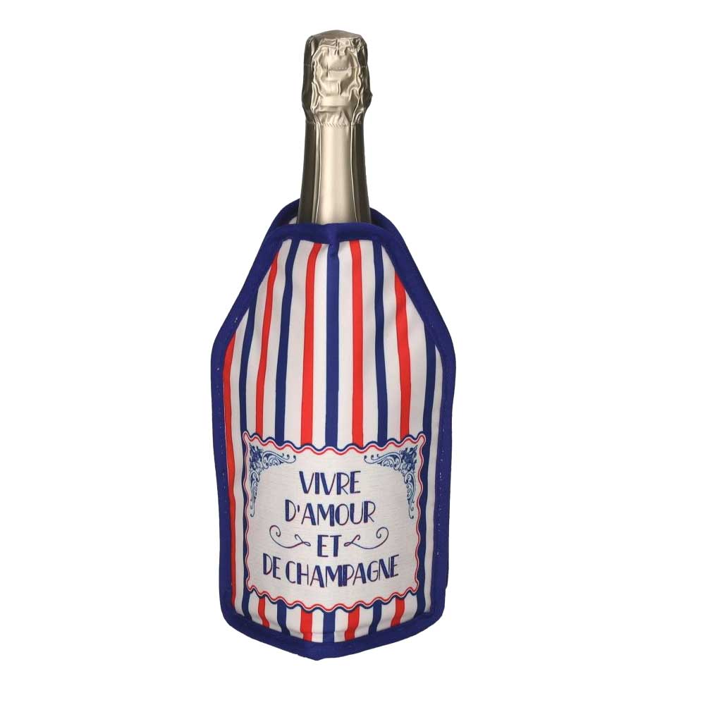 Froid, Kühlmanschette, Motiv: Vivre d´Amor , rot-blau