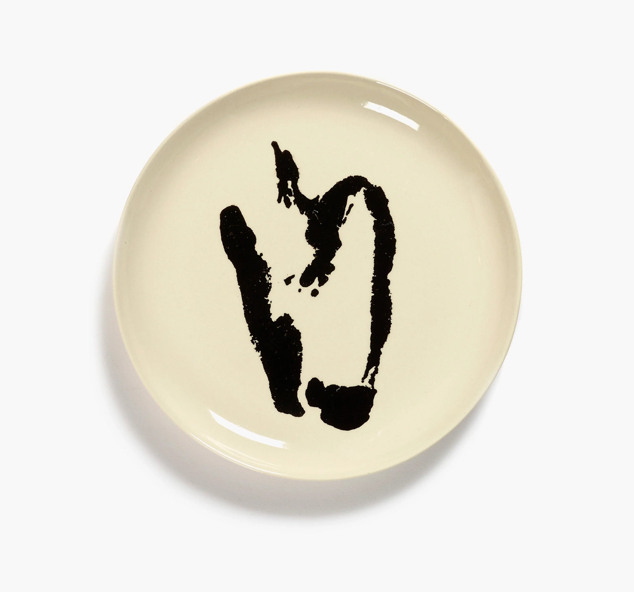 Ottolenghi Teller M delicious white - black pepper Feast, Paprika,  Feast, D. 22,5 cm    