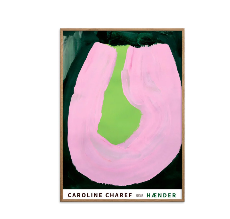 Gerahmtes Bild " HÆNDER 02 ", Rahmen Eiche, A4