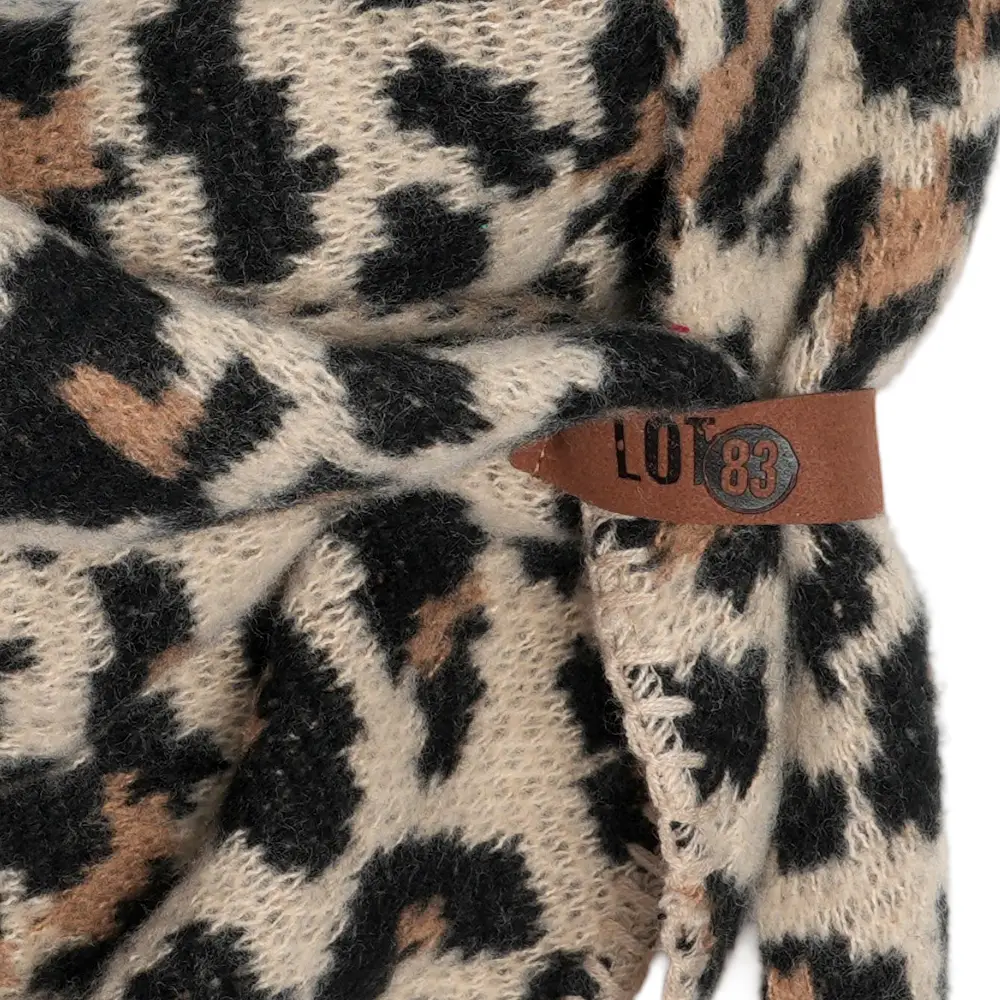 LOT83 Schal Nina Nr. 44, Leopard Beige