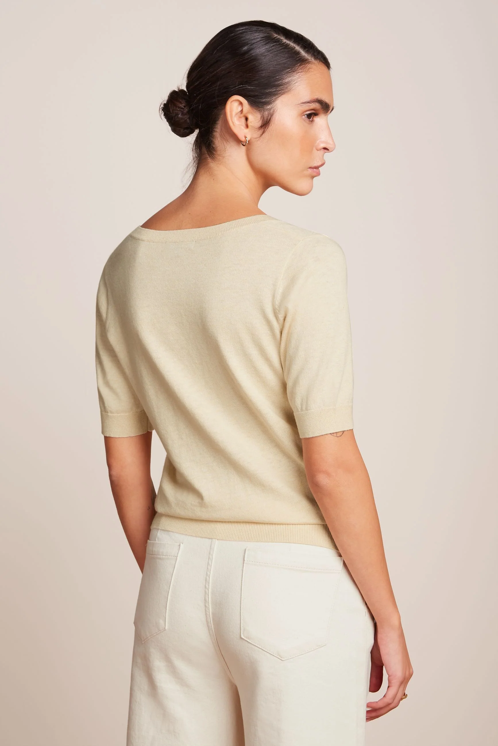 King Louie Agnes V Top Cocoon, Farbe: Cream