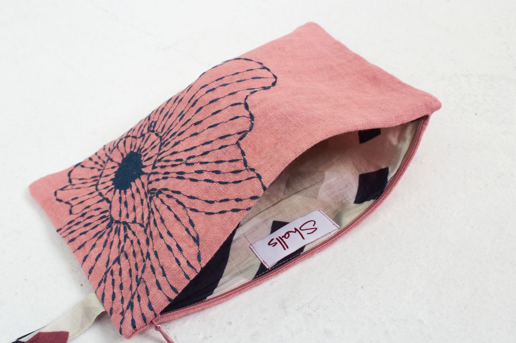 Tasche FRANCES Pink aus 100% Leinen von Shalls Barcelona  