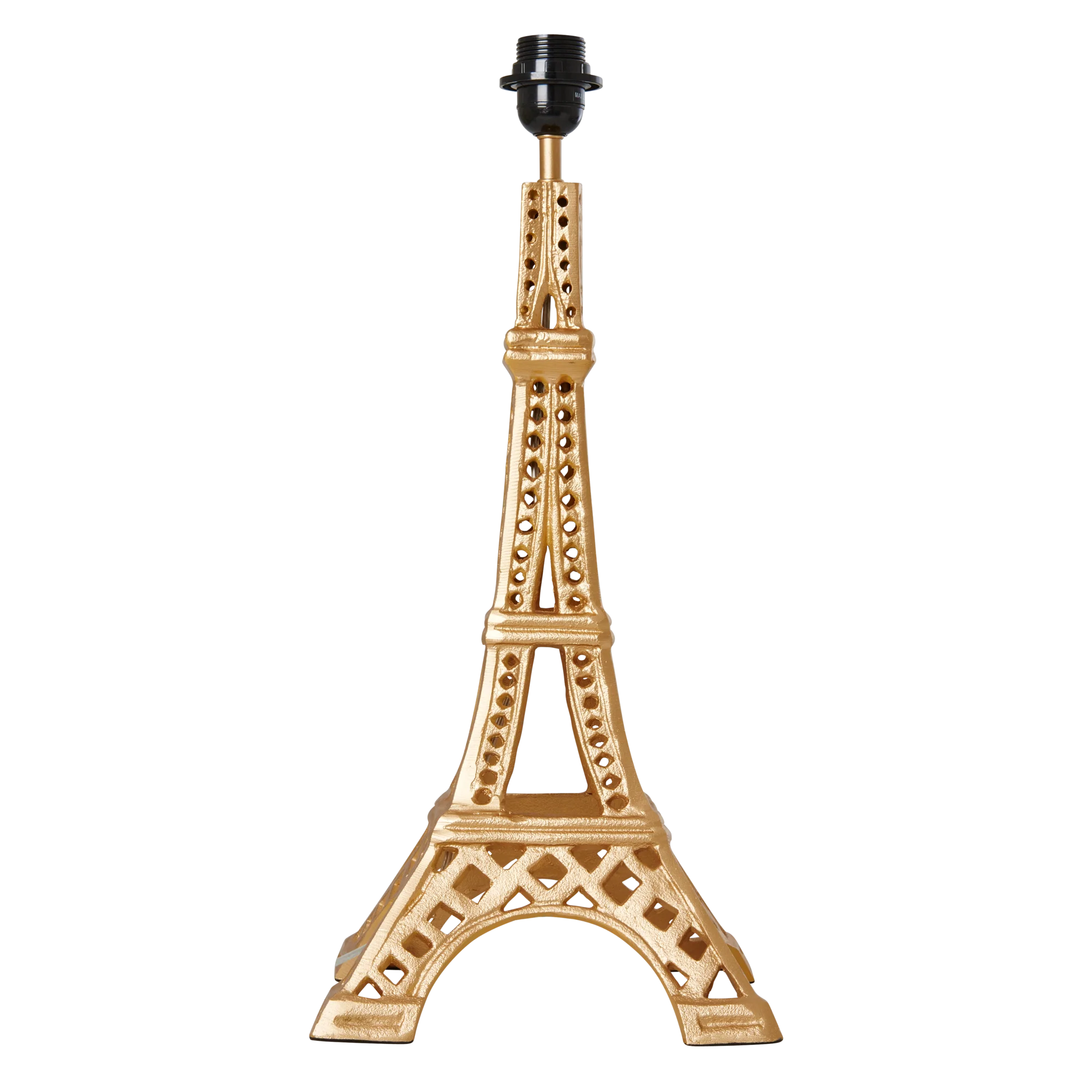 Rice Lampenfuß Eiffelturm, groß, Metall Lampe - Gold von Rice , Höhe ca. 57 cm