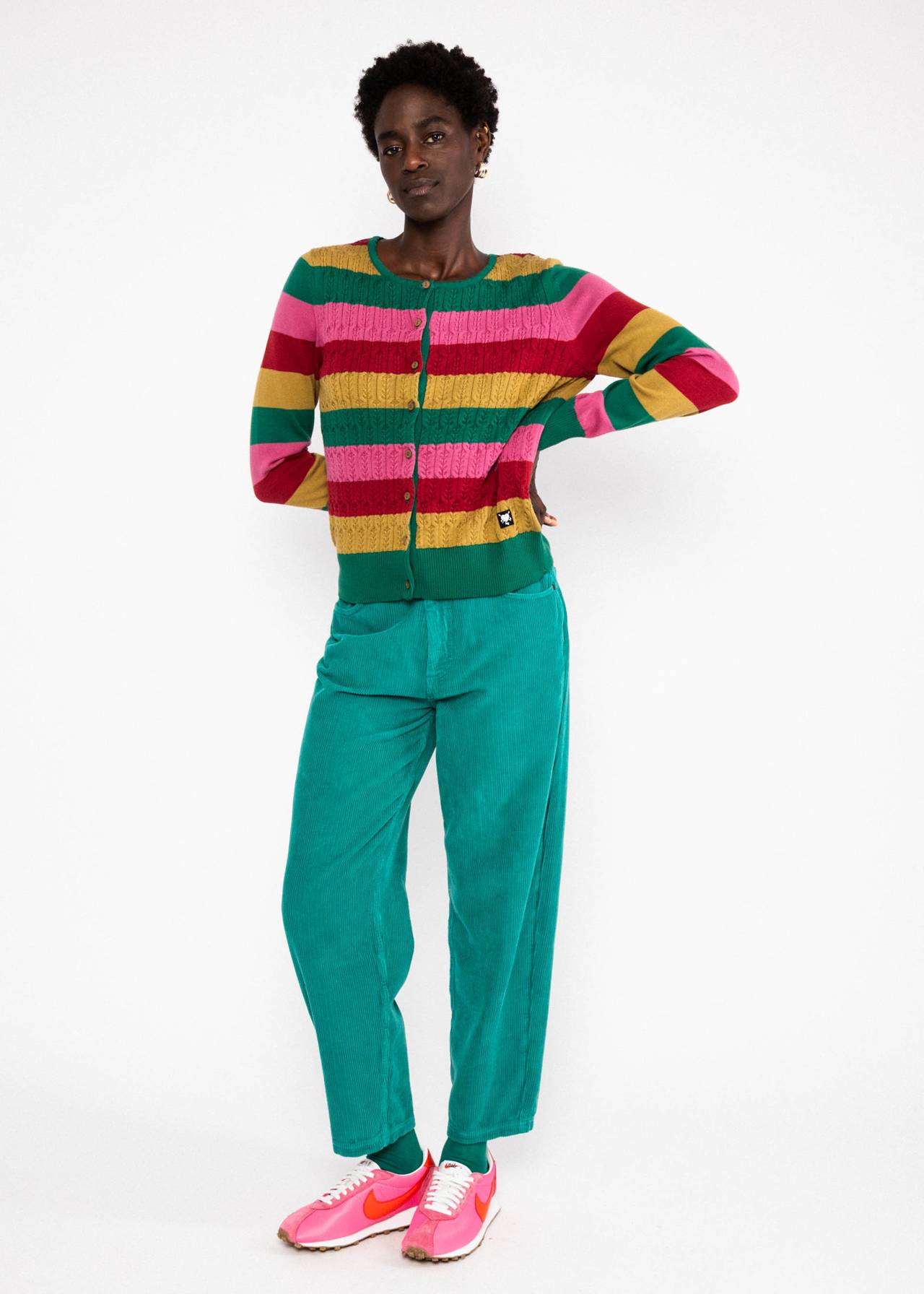 Blutsgeschwister Cardigan Save the Brave Candy - little party stripe knit