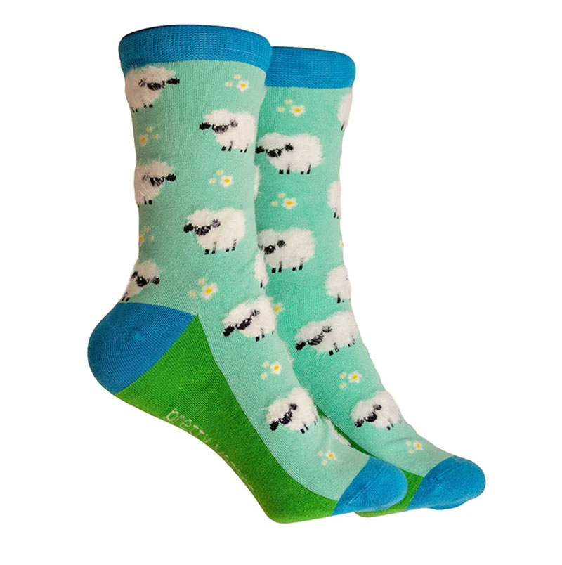 Pretty Vacant Socken Blue Fluffy Sheep Socks , Größe 38-40, Schafe