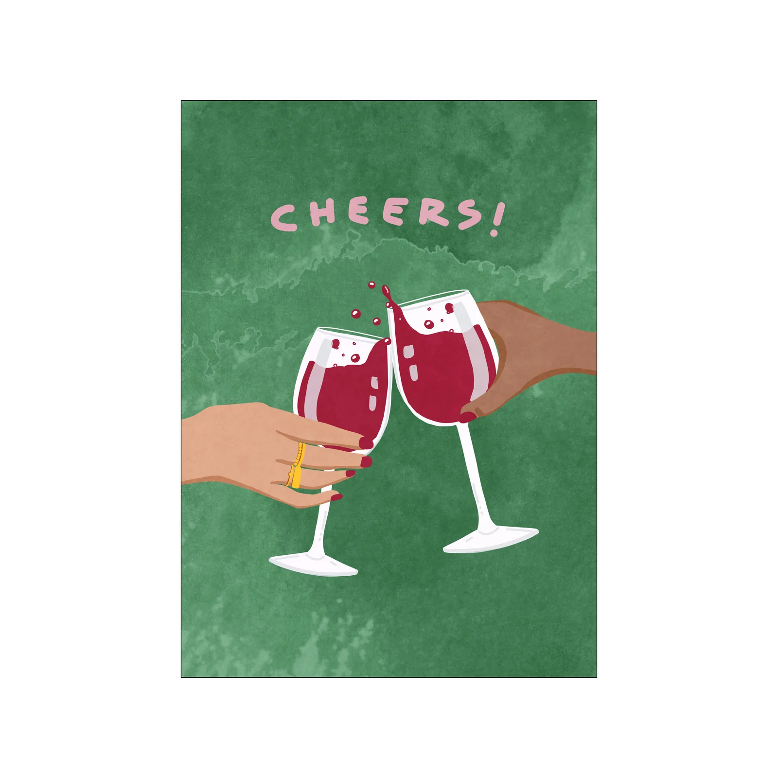 Kunstdruck A5 " Cheers To Us"