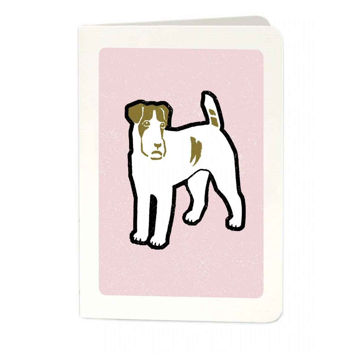 Doppelkarte "Terrier " von Letterpress, Archivist Gallery , Hund