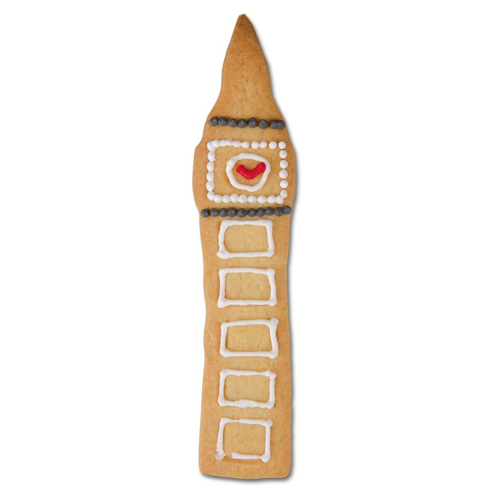 % Ausstecherle Big Ben London - 13 cm von Städter, Prägeausstecher, Plätzchen Backen 