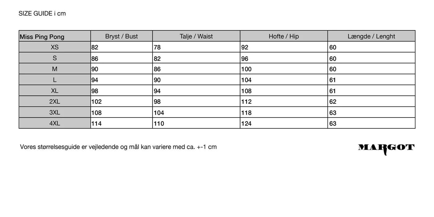 MARGOT Miss Ping Pong T-shirt Tischtennis , MARGOT verrückte Mode aus Dänemark   