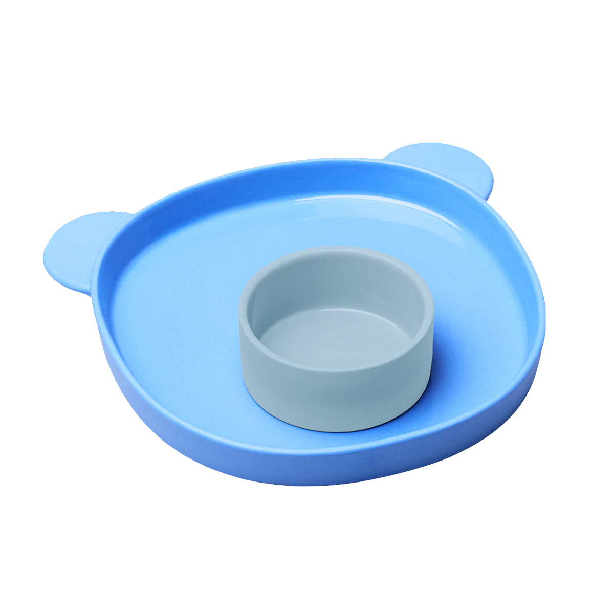 GOOD MOOD Kinderteller- blueberry bear, Porzellan, Blau