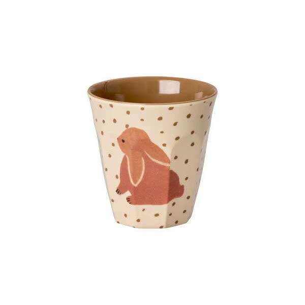 Rice Melamin Becher klein - Fairytale Print - Hase, 160 ml pro Stück