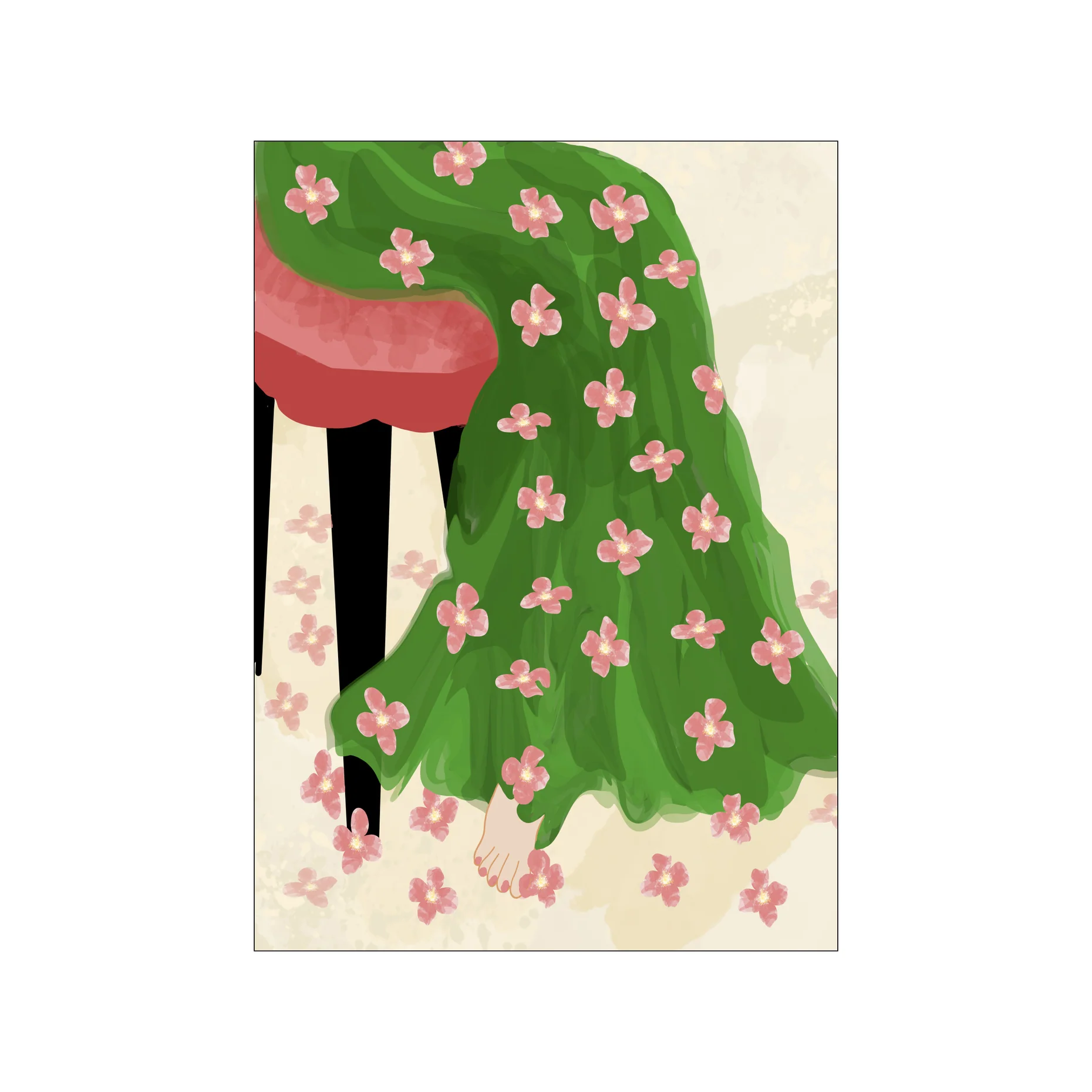 Kunstdruck A5 " Spring Flowers"