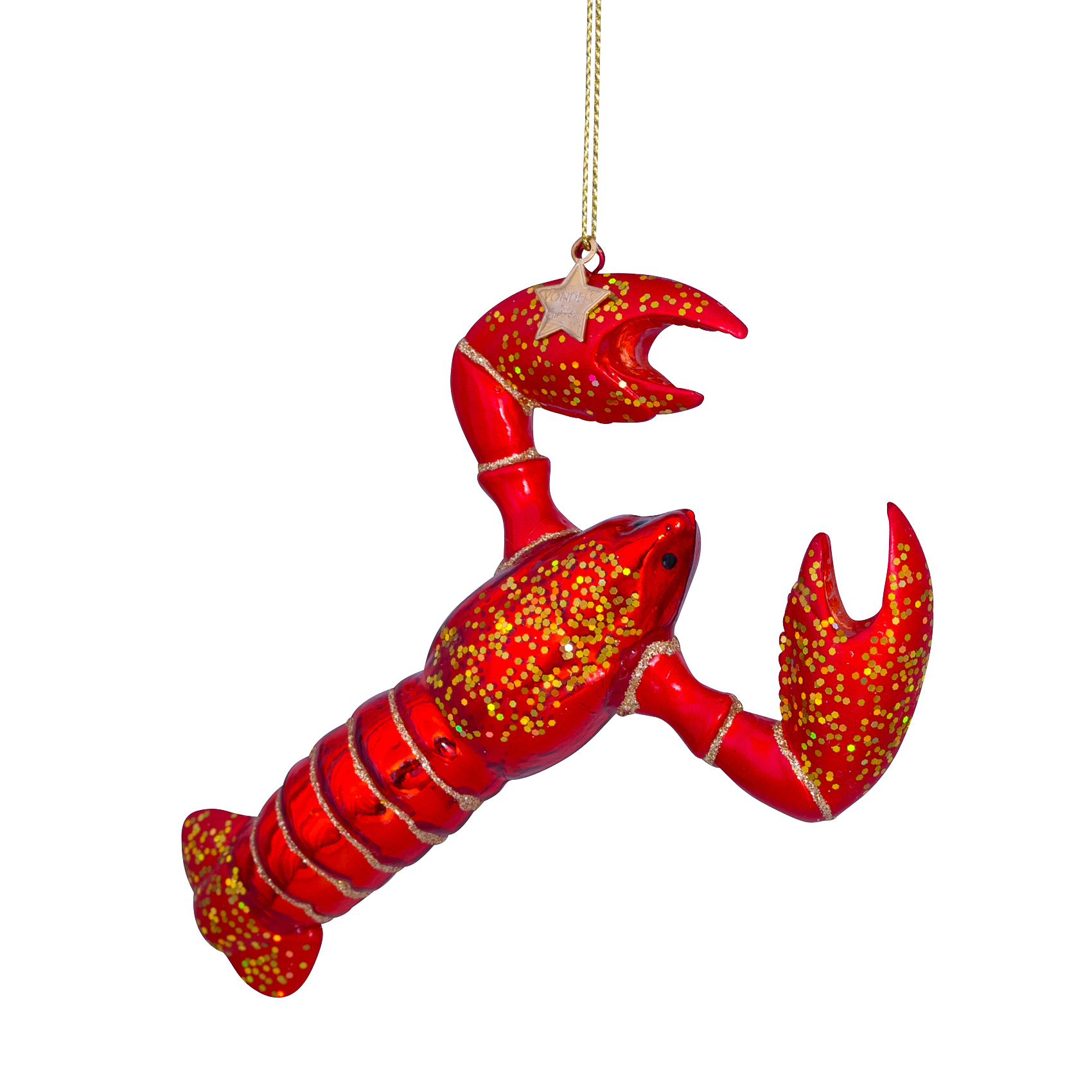 Weihnachtskugel Hummer, Höhe ca. 14cm