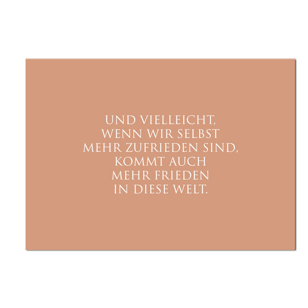 Wunderwort Postkarte "Mehr Frieden in diese Welt…" Wunderwort Postkarte "Mehr Frieden in diese Welt…"