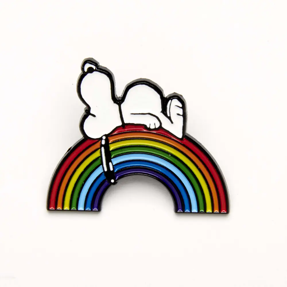 The Peanuts PIN "Good Vibes" SNOOPY auf Regenbogen von The Peanuts