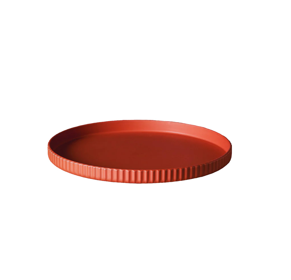 bioloco Nachhaltiger kleiner Teller aus PLA  - 20 x 2 cm - Kleiner Teller deluxe -terracotta