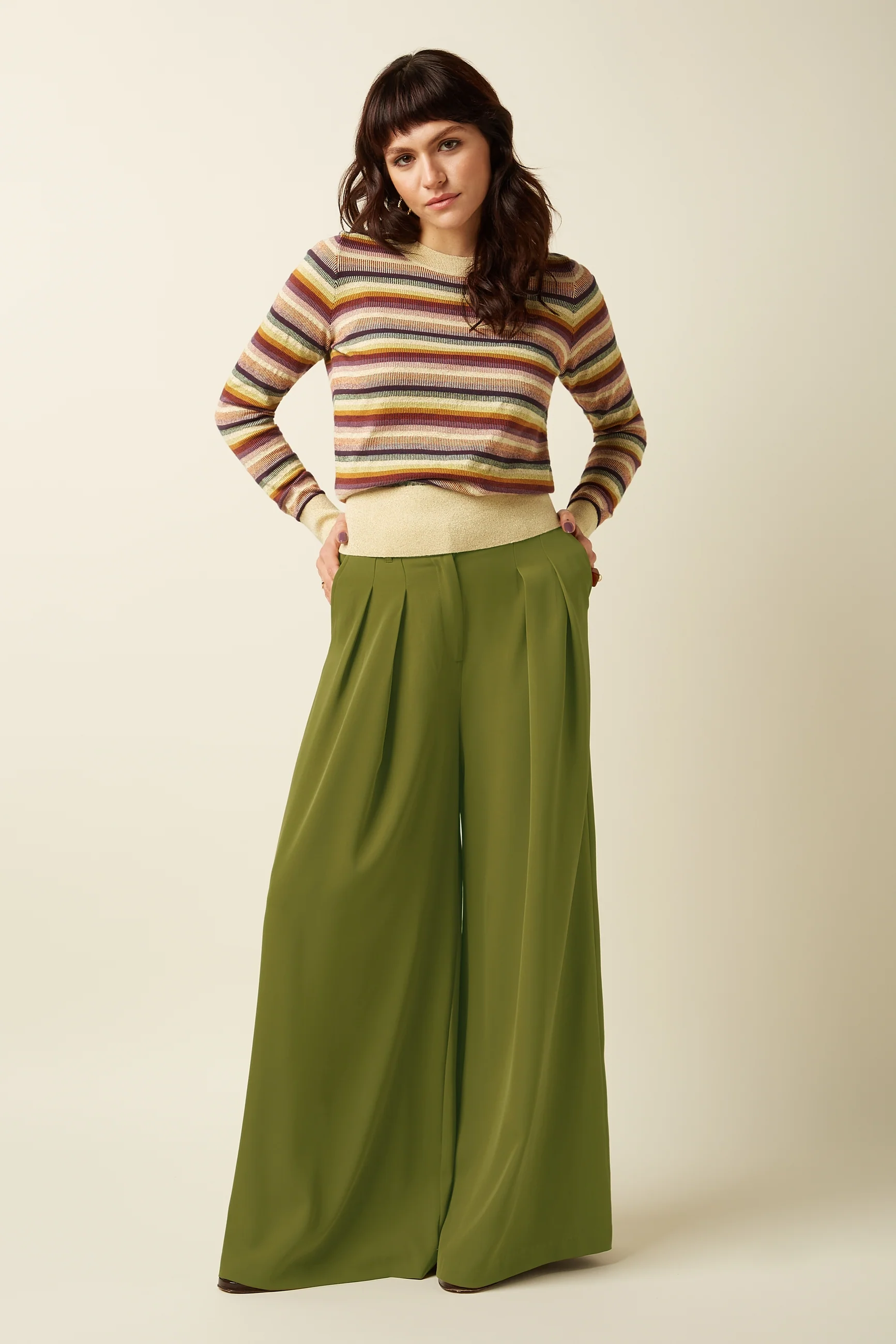 King Louie Agnes Top Mercury, Farbe Cream - Mercury