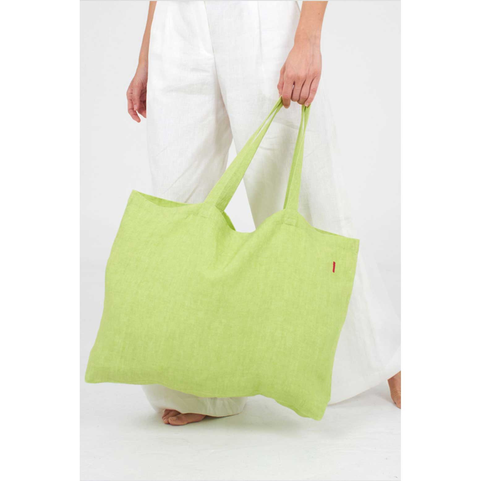 Tasche FRANCES Grün aus 100% Leinen von Shalls Barcelona