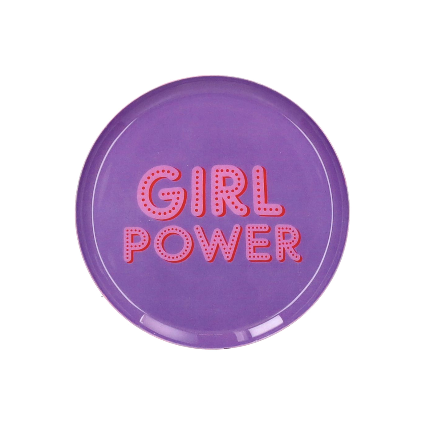 LOVE TRAYS, DEKOTABLETT, S, Girl power, flieder D. ca. 12,7 cm