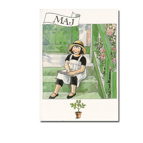 Postkarte -Mai(Linneas Jahrbuch) , Monat 