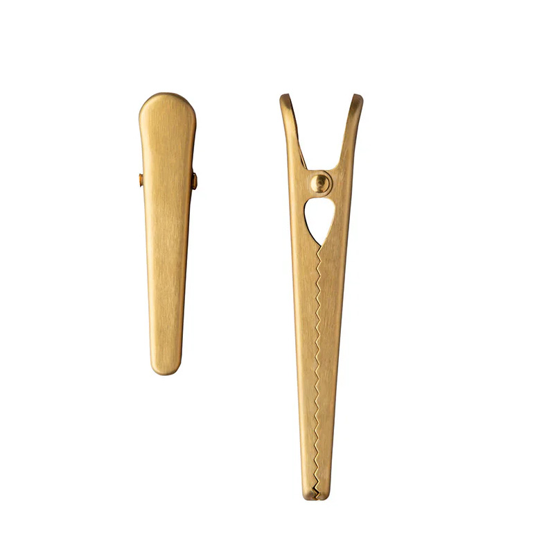 Messing Clip 2er Set GOLD , ca. 11,5 x 2 x 2,5 cm
