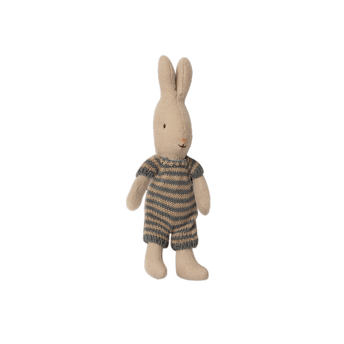 Maileg Kaninchen/Hase  Mikro, micro Blau gestreift , ca. 14 cm 