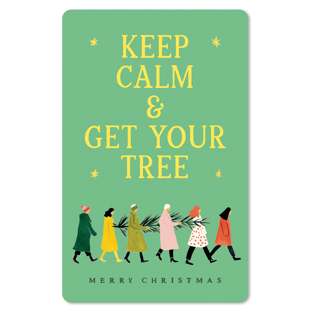 Lunacard Postkarte Weihnachten Get your tree