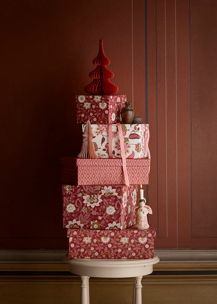 % Bungalow Honeycomb Tannenbaum Scotch, ca. 16cm Tea Rose von Bungalow, Papier, Honeycomb Tree Scotch H16cm Tea Rose