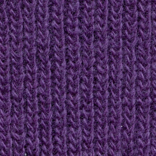 McKernan Mütze "CHUNKY RIB HAT" violet, Wollmütze, 100% Wolle, sehr weich!  