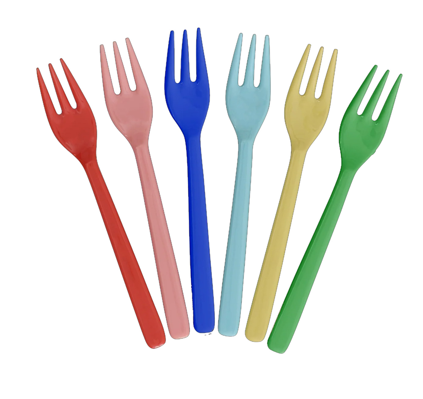 Rice Kuchengabel - Mehrfarbig - 6er Set